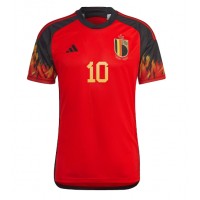 Maglie da calcio Belgio Eden Hazard #10 Prima Maglia Mondiali 2022 Manica Corta